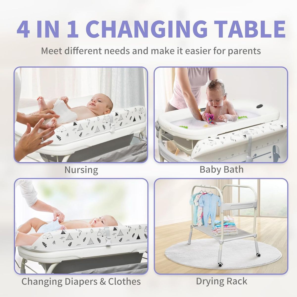 ToddlyToddly FlexiBathe – 2 - in - 1 Adjustable Baby Bathtub & Changing TableBaby Changing Table - Babies Mart Australia