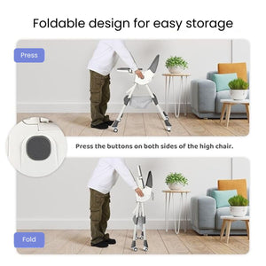 ToddlyToddly FlexiGrow 4 - in - 1 Baby High Chair Upgraded with Enhanced SafetyHigh Chair - Babies Mart Australia