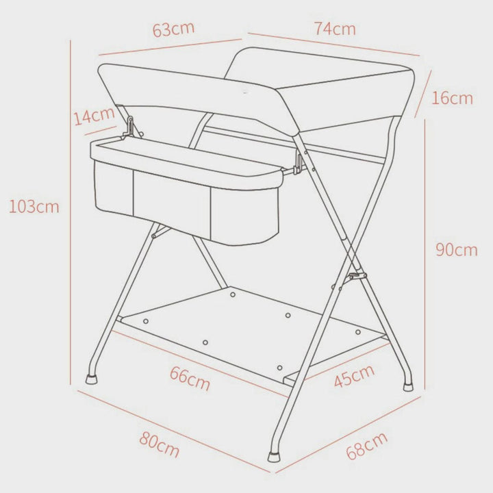 ToddlyToddly FlexiStation Baby Changing Table Adjustable & Foldable for Maximum ComfortBaby Changing Table - Babies Mart Australia