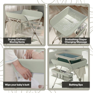 Toddly FlexiStation Baby Changing Table Adjustable & Foldable for Maximum Comfort Baby Changing Table
