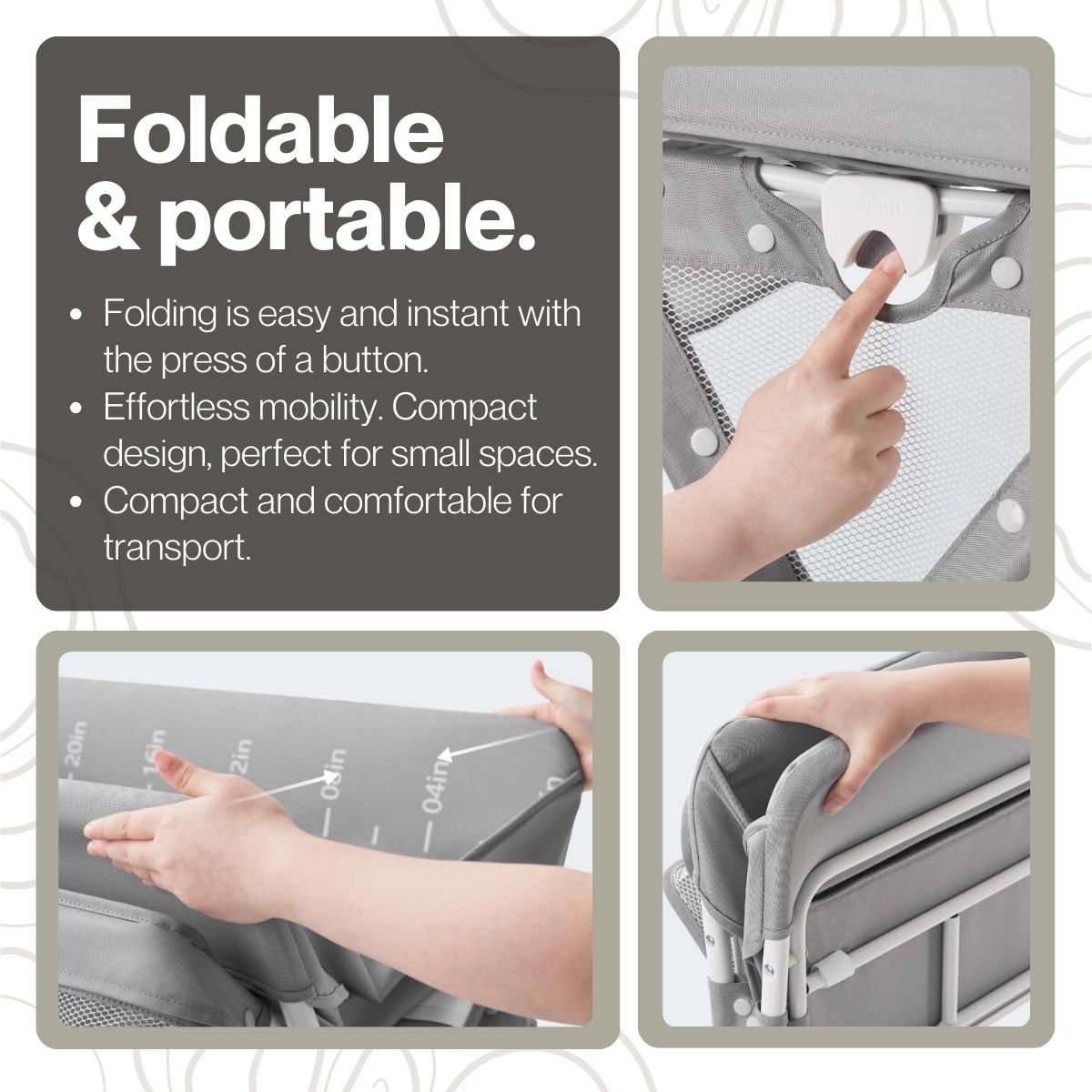 Toddly FlexiStation Baby Changing Table Adjustable & Foldable for Maximum Comfort Baby Changing Table