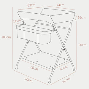 Toddly FlexiStation Baby Changing Table Adjustable & Foldable for Maximum Comfort Baby Changing Table