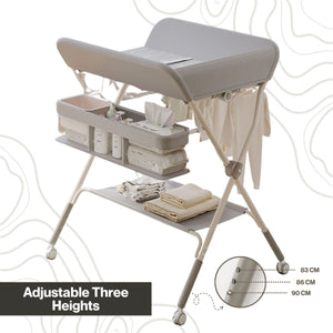 Toddly FlexiStation Baby Changing Table Adjustable & Foldable for Maximum Comfort Baby Changing Table