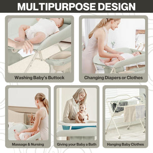 Toddly FlexiStation Baby Changing Table Adjustable & Foldable for Maximum Comfort Baby Changing Table