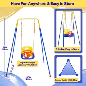 Toddly JoySwing Durable 2 - in - 1 Swing & Jolly Jumper Set for Toddlers Play Set Swings