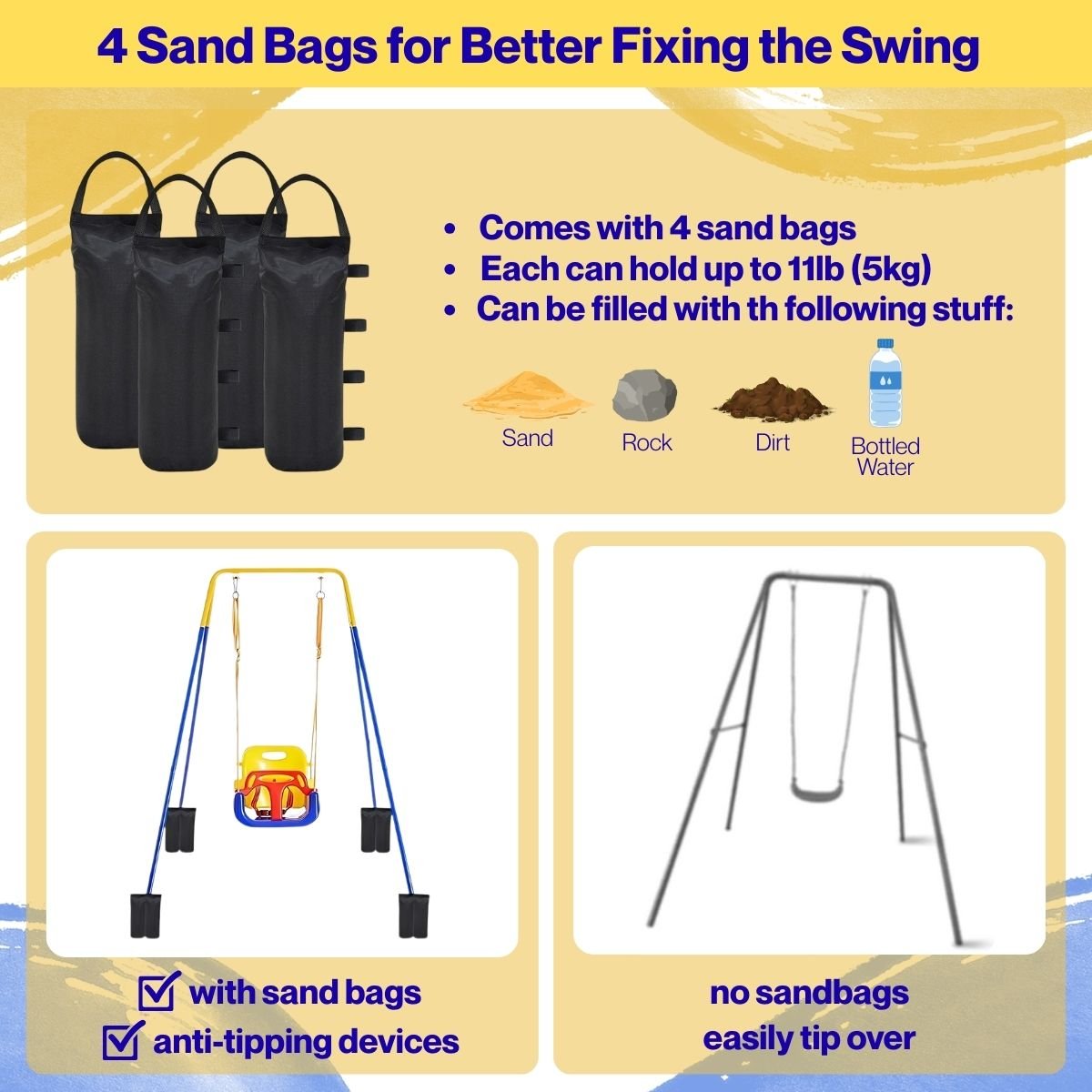 Toddly JoySwing Durable 2 - in - 1 Swing & Jolly Jumper Set for Toddlers Play Set Swings