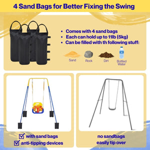 Toddly JoySwing Durable 2 - in - 1 Swing & Jolly Jumper Set for Toddlers Play Set Swings