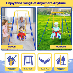 Toddly JoySwing Durable 2 - in - 1 Swing & Jolly Jumper Set for Toddlers Play Set Swings