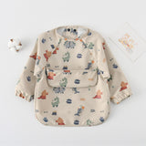 ToddlyToddly Long Sleeve Bib | Waterproof, Full - Coverage Smock for Babies & ToddlersFull Sleeves Bib - Babies Mart Australia