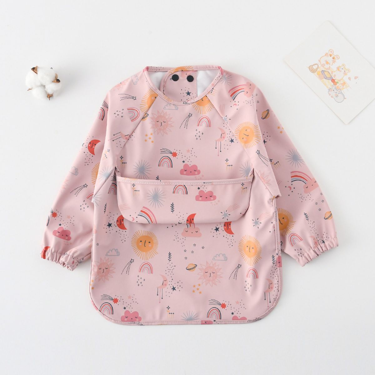 ToddlyToddly Long Sleeve Bib | Waterproof, Full - Coverage Smock for Babies & ToddlersFull Sleeves Bib - Babies Mart Australia