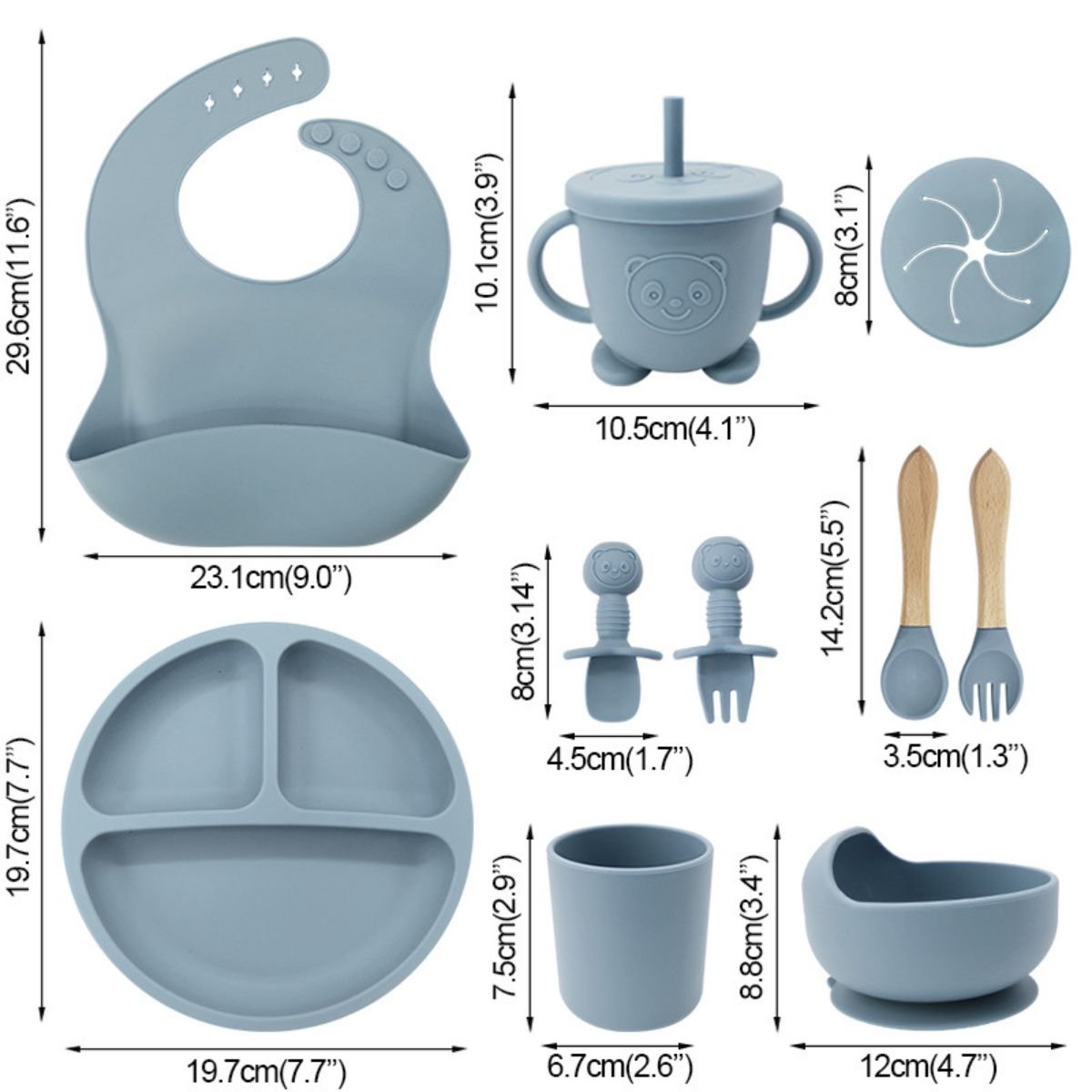 ToddlyToddly MealMate Silicone Feeding Set for Baby Led Weaning & Self FeedingSilicone Feeding Set - Babies Mart Australia