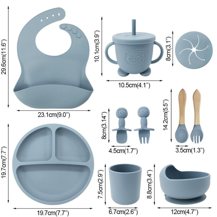 ToddlyToddly MealMate Silicone Feeding Set for Baby Led Weaning & Self FeedingSilicone Feeding Set - Babies Mart Australia