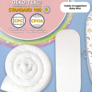 ToddlyToddly SnuggleNest Baby Nest Adjustable Baby Lounger 100% Cotton OEKO - Tex CertifiedBaby Nest - Babies Mart Australia