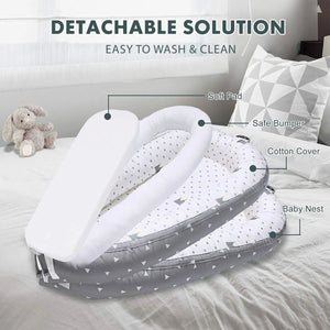 ToddlyToddly SnuggleNest Baby Nest Adjustable Baby Lounger 100% Cotton OEKO - Tex CertifiedBaby Nest - Babies Mart Australia