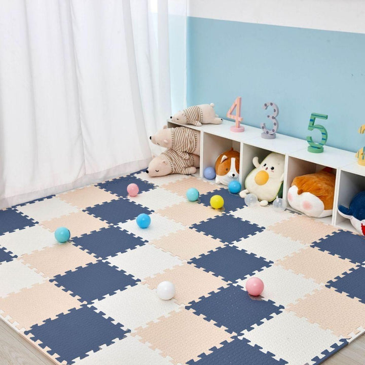 Babiesmart Baby Play Mat Safe Foam Mat Large 60 x 60 x 1 CM Puzzle Tiles - Babies Mart Australia