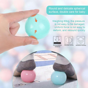 BabiesMart Colourful Odyssey Ball Pit Balls in Macaron Medley