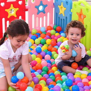 BabiesMart Colourful Odyssey Ball Pit Balls in Macaron Medley