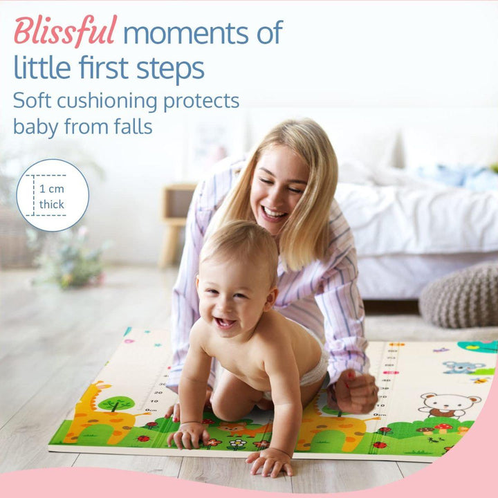 Babiesmart Large Play Mat 5-Layer, Waterproof, Non-Toxic, Double-Sided, Foldable Mat - Babies Mart Australia