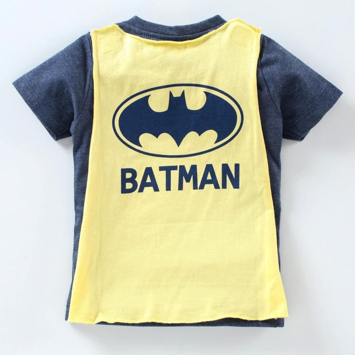 BabiesMart 1 Set Boys Clothes Batman Print Top With Cape Baby and Toddler - Babies Mart Australia