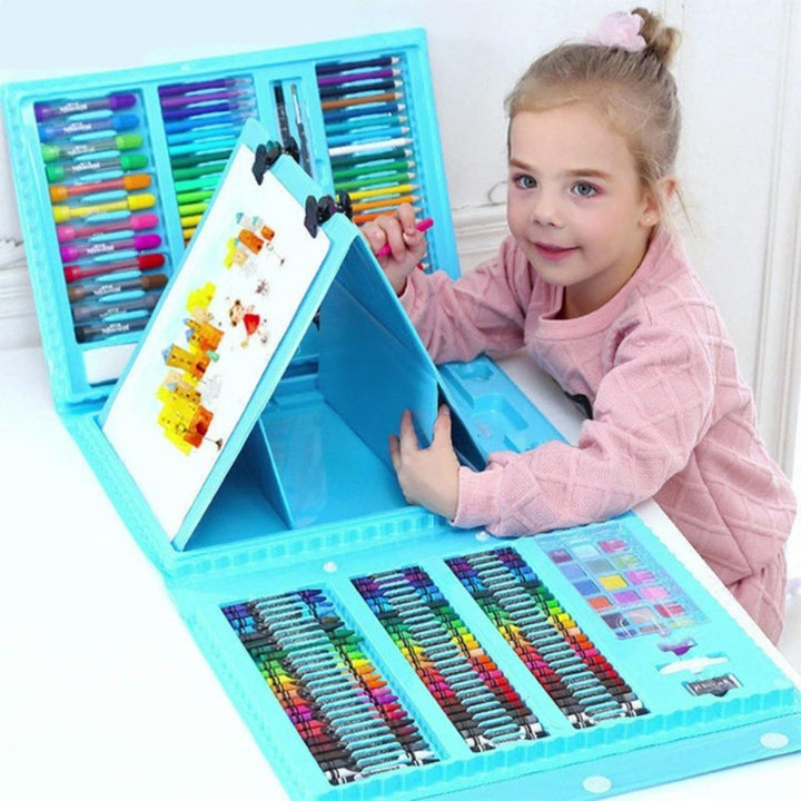 Kidst. 208 Pieces Deluxe Art Supplies Kit for Painting & Drawing - Babies Mart Australia