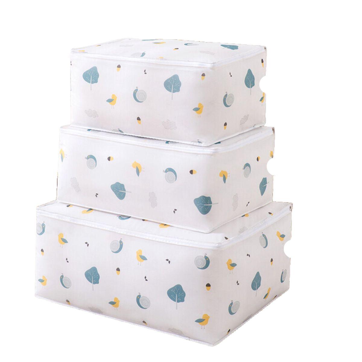 Kidst. 3 Pack Reusable Zipper Quilt Storage Bag Pillow Blanket Toys - Babies Mart Australia
