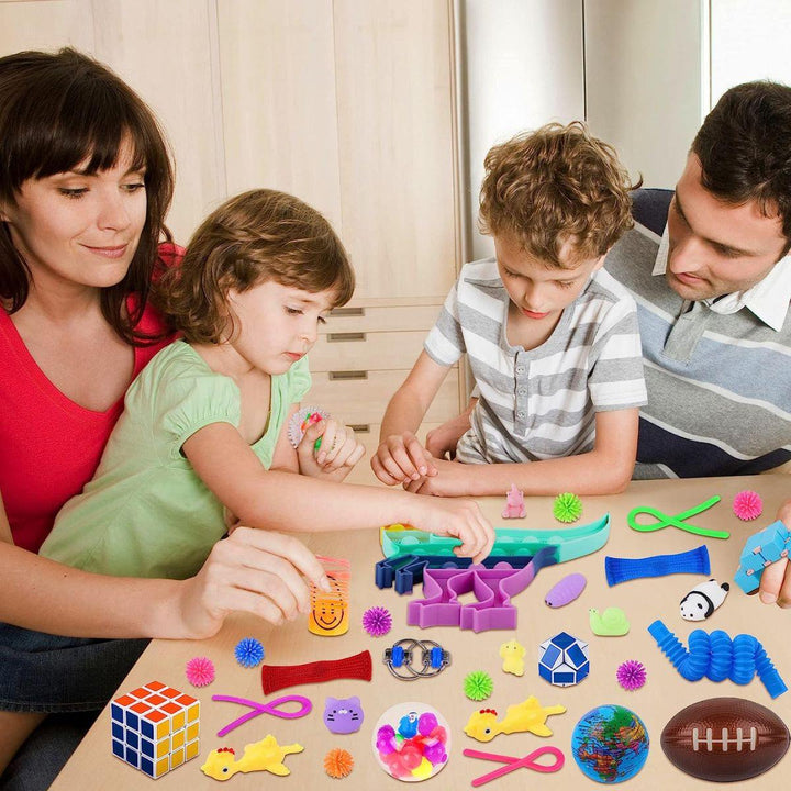 Kidst. 72-Piece Fidget Sensory Toy Set - Stress Relief & Focus for All Ages - Babies Mart Australia