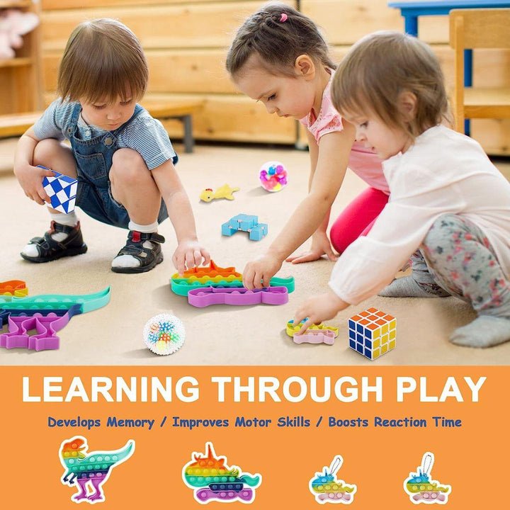 Kidst. 72-Piece Fidget Sensory Toy Set - Stress Relief & Focus for All Ages - Babies Mart Australia