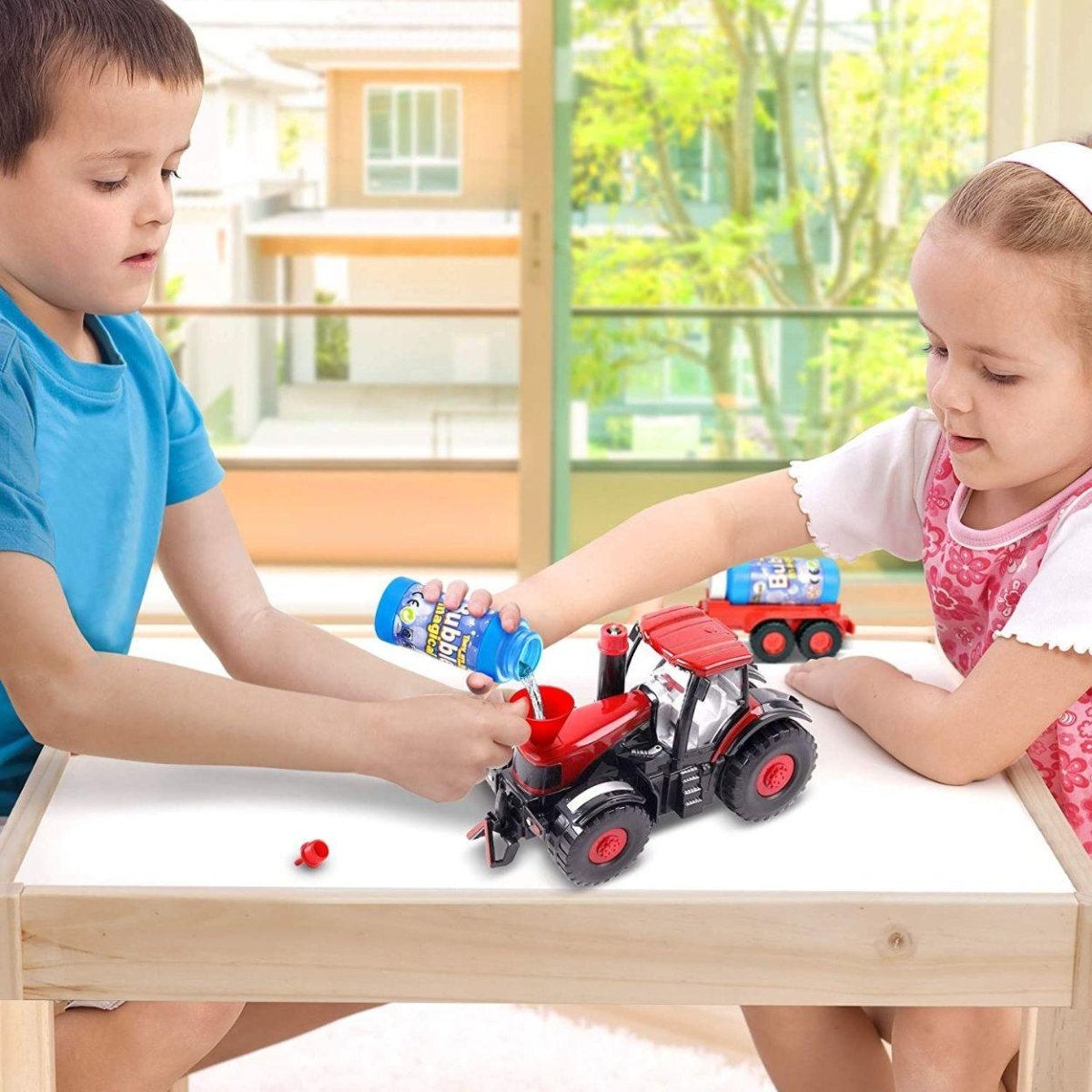 Kidst. Bubble Toy Farm Tractor Toys with Lights & Sounds Fun Toy Tractors - Babies Mart Australia