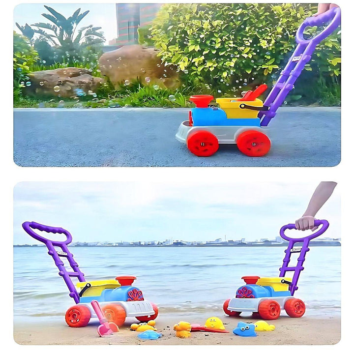 Kidst. Bubble Toy Train for Kids Toddler Activity Walker Automatic Bubble Blower - Babies Mart Australia