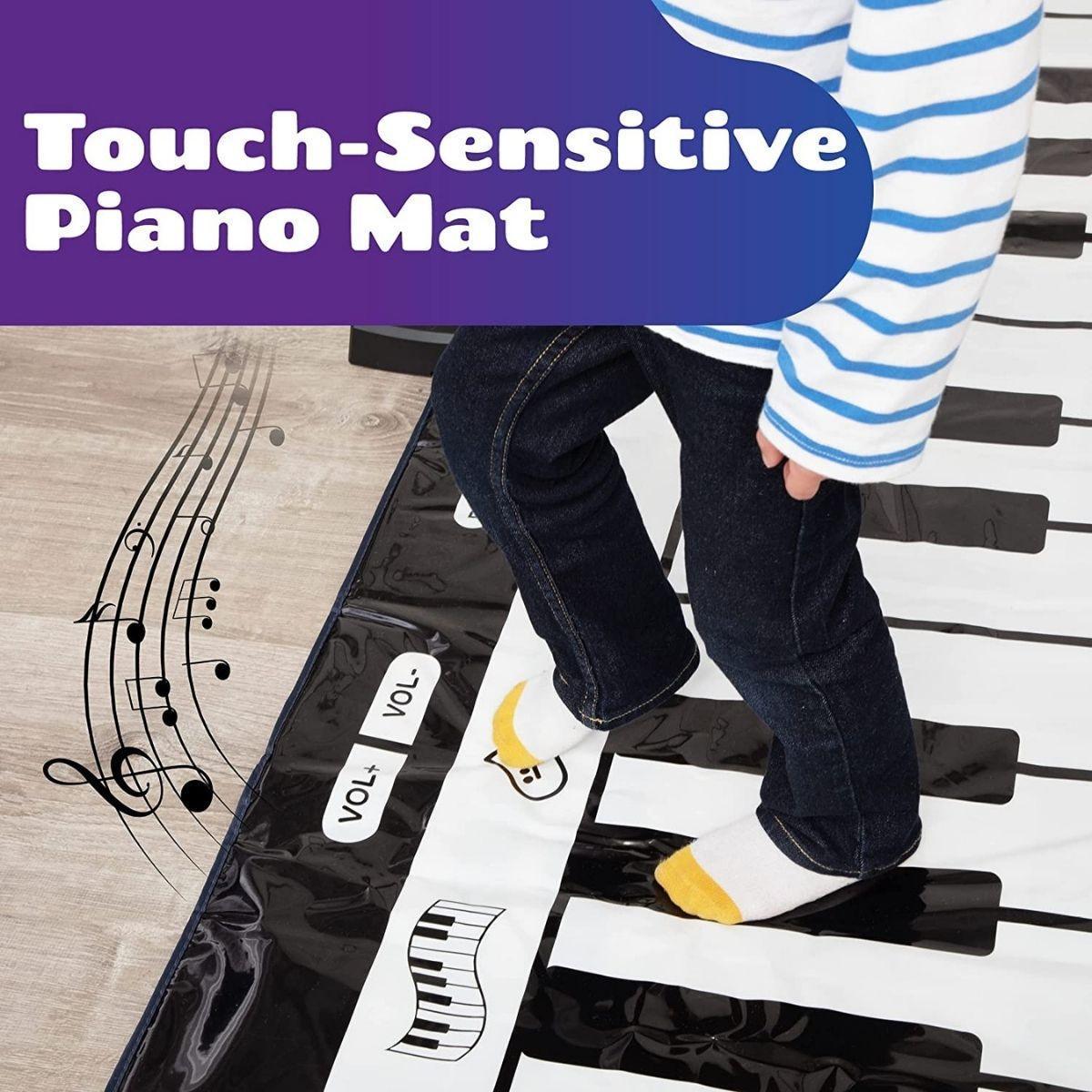 Kidst Piano Play Mat Musical Keyboard Dance Mat Educational Toys Kids - Babies Mart Australia
