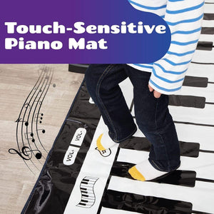 Kidst Piano Play Mat Musical Keyboard Dance Mat Educational Toys Kids - Babies Mart Australia