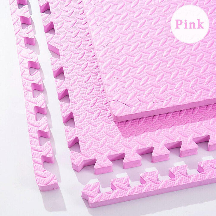 Kidst Pink Collection Interlocking Baby Foam Play Mats for Nurseries & Playrooms - Babies Mart Australia