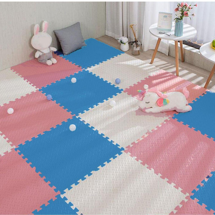 Kidst Pink Collection Interlocking Baby Foam Play Mats for Nurseries & Playrooms - Babies Mart Australia