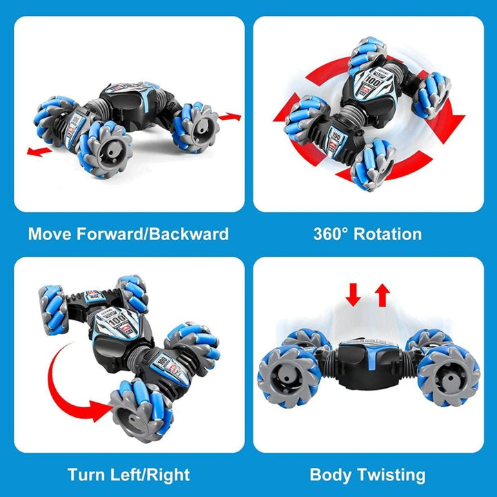 Kidst RC Stunt Car Gesture Sensing Remote Control & Drifting Stunts RC Car 4WD - Babies Mart Australia