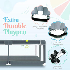 Toddly Explorer Max Baby Play Pen Safe, Stylish & Spacious for Your Child - Babies Mart Australia