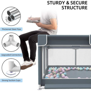 Toddly Explorer Max Baby Play Pen Safe, Stylish & Spacious for Your Child - Babies Mart Australia