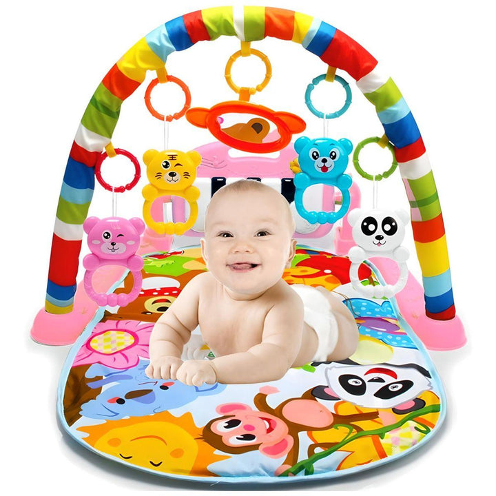 Toddly Kick'n'Play Pink Paradise Baby Activity Play Mat with Musical Light - Babies Mart Australia