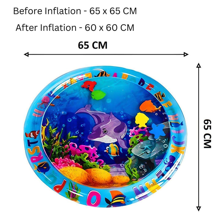 Toddly SplashCircle Round Tummy Time Water Mat Baby Sensory Play Mat - Babies Mart Australia