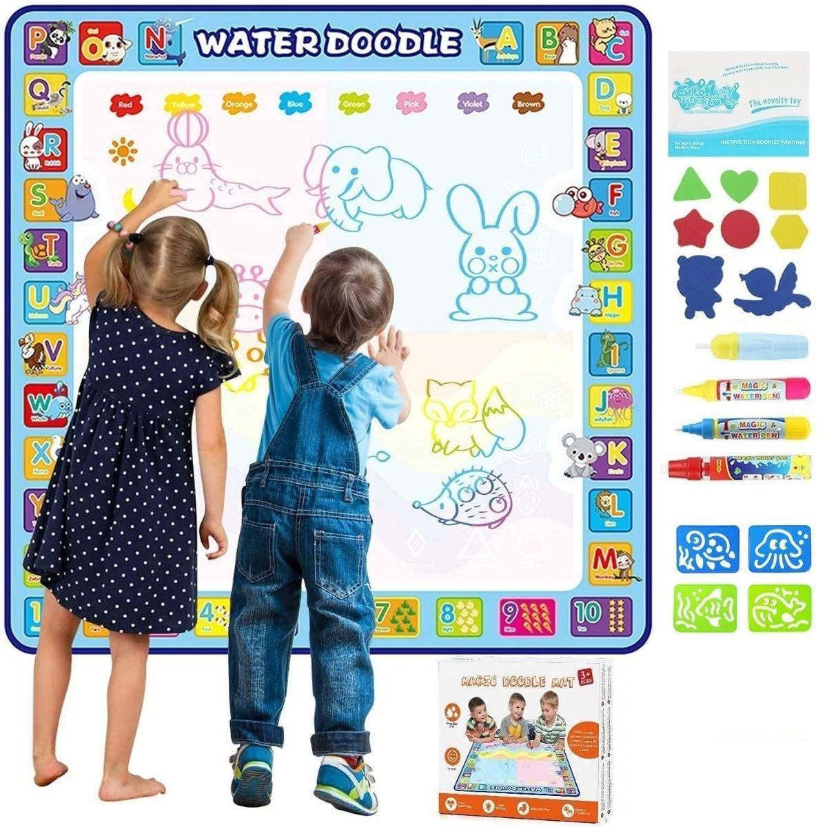 Kidst. Educational Coloring Aqua Magic Water Doodler Play Mat for Kids - Babies Mart Australia