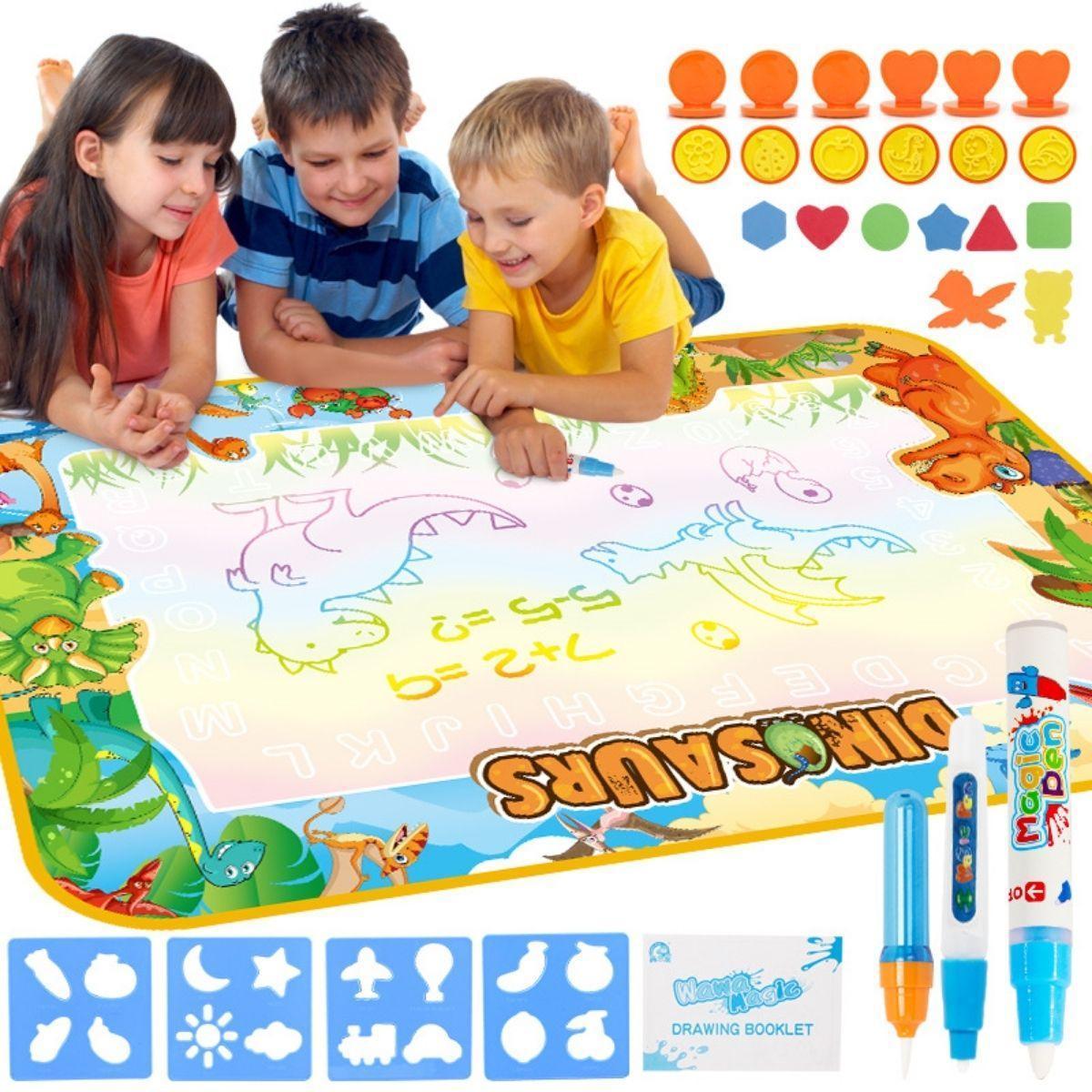 Kidst. Educational Coloring Aqua Magic Water Doodler Play Mat for Kids - Babies Mart Australia